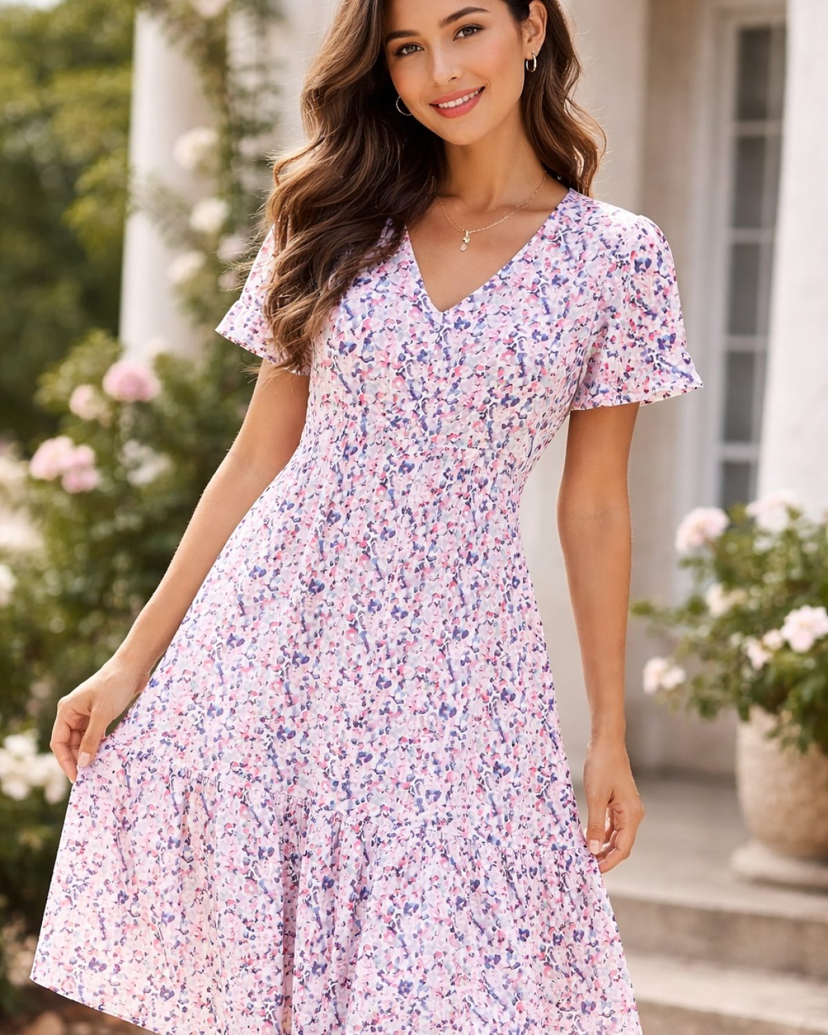 Vestido floral🤍🌸