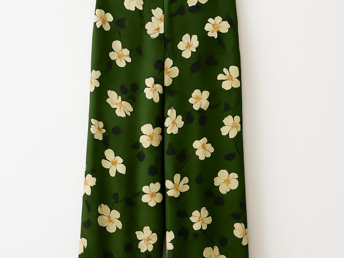 Pantalón largo floreado