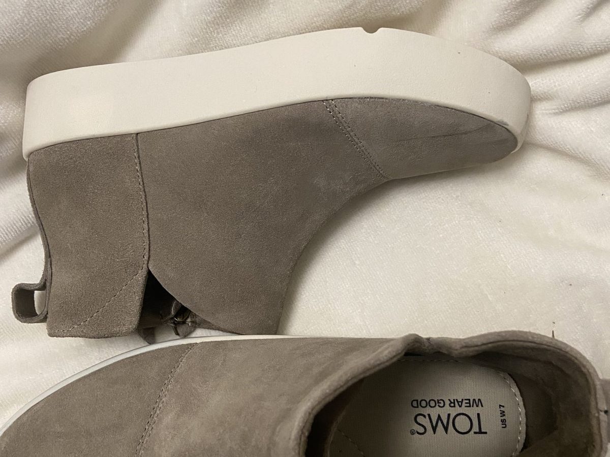 BOTINES TOMS- BEIGE- SIZE 7W