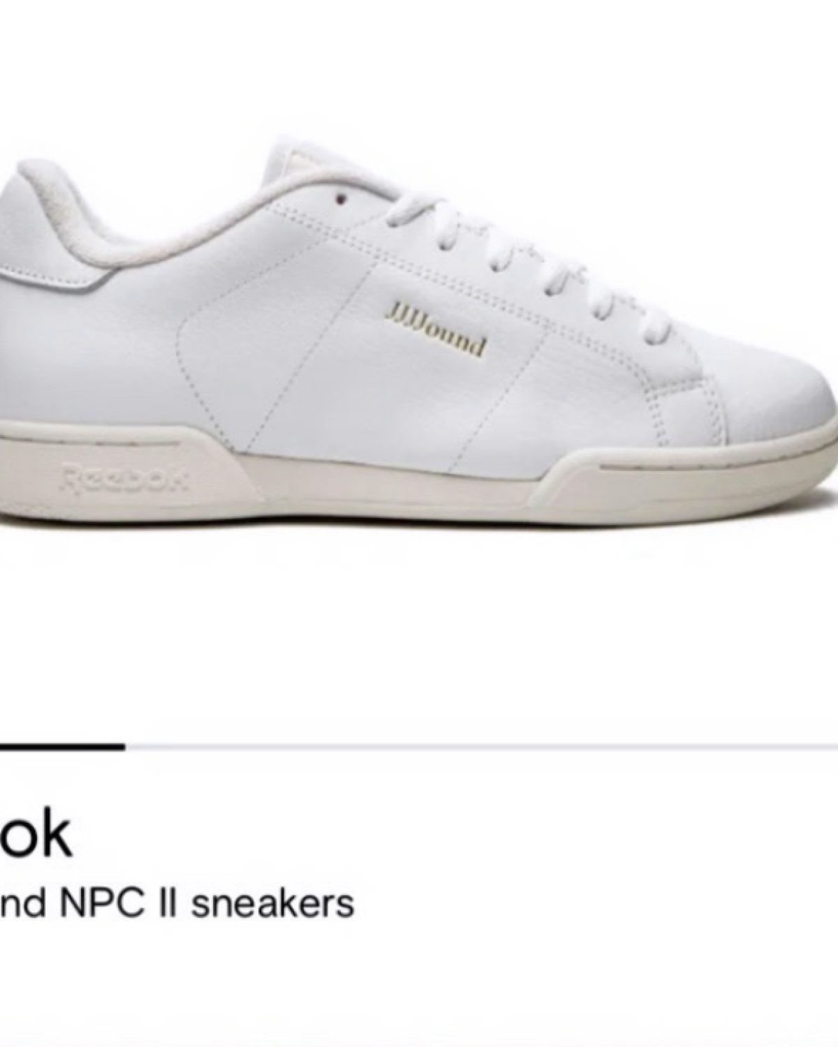 Reebok x JJJJound NPC II Tenis Hombre Size 10