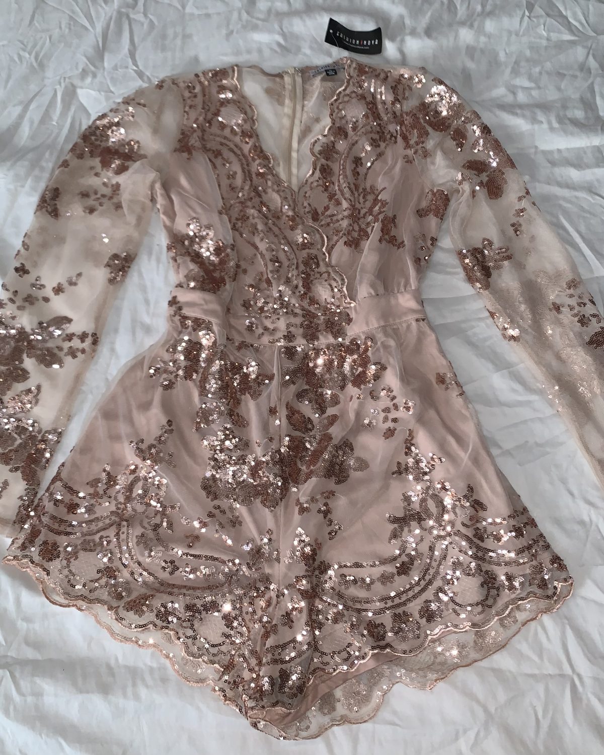 Enterizo con lentejuelas Size M