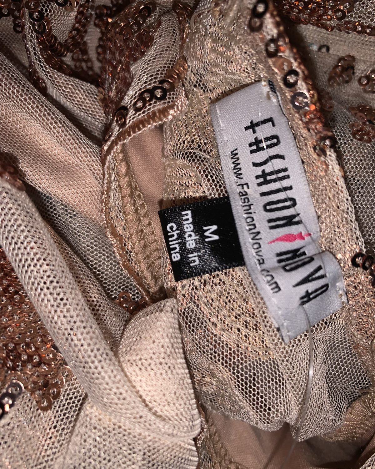 Enterizo con lentejuelas Size M