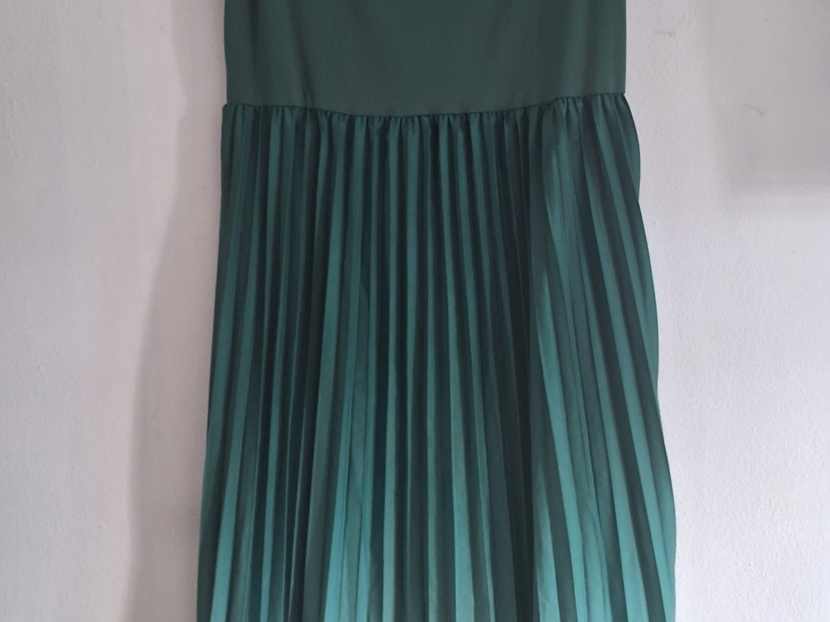 Vestido falda pegada, verde oscuro