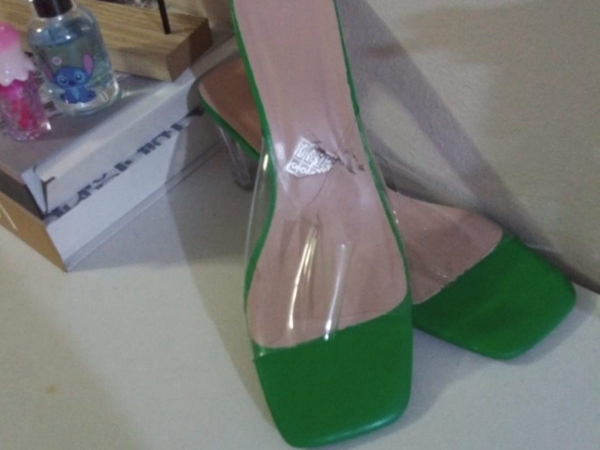 Sandalias 🌿 verde medio tacón