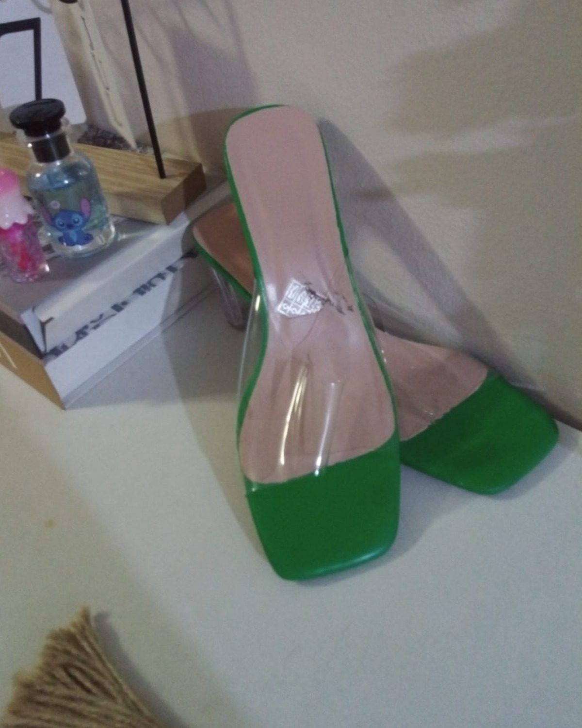 Sandalias 🌿 verde medio tacón