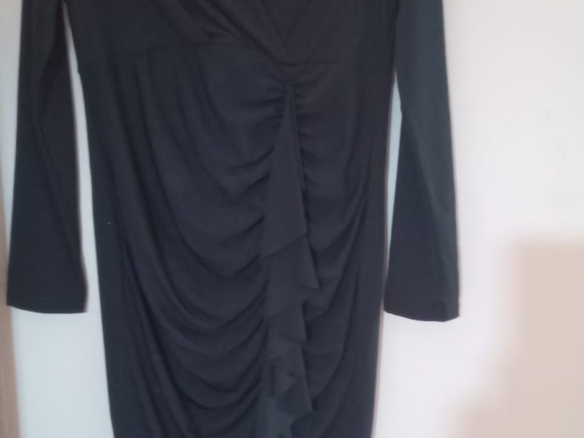 VESTIDO LARGO EN AZUL MARINO