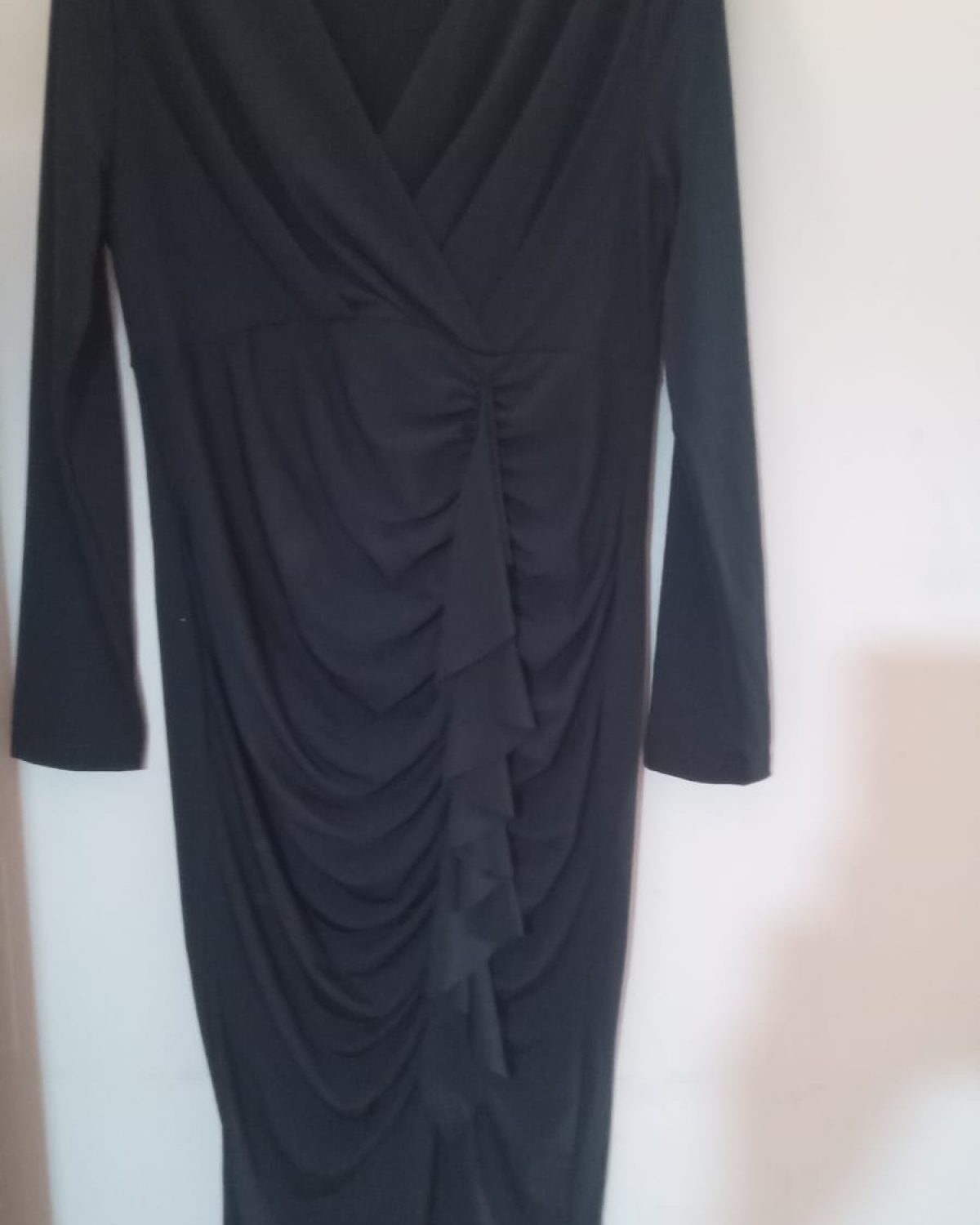 VESTIDO LARGO EN AZUL MARINO