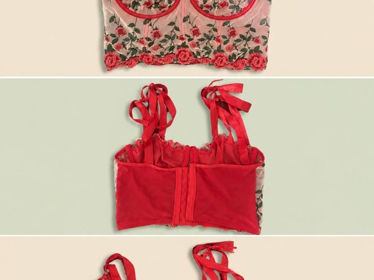 corset top floral