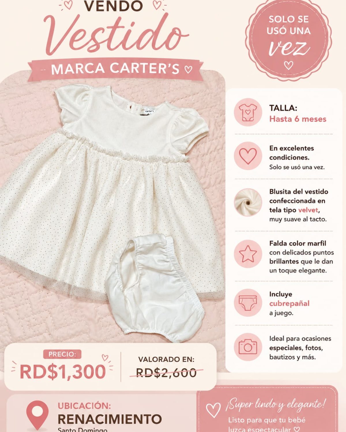 Vestido Carter's