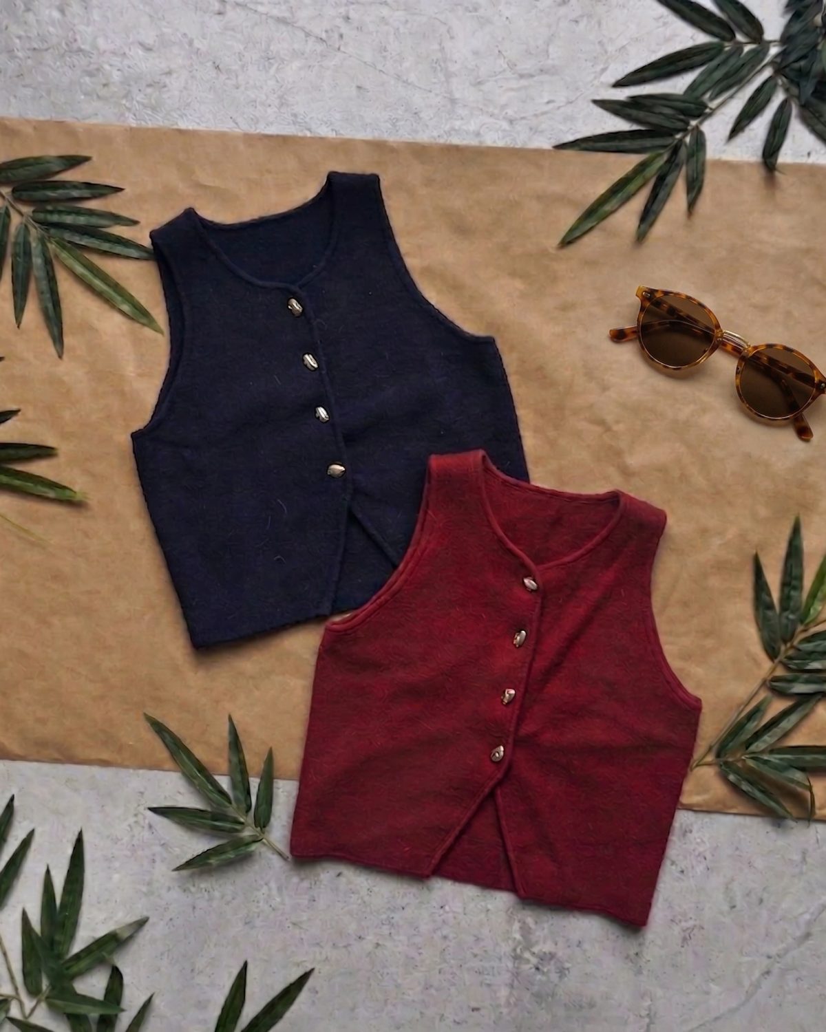 2 vest engomados sin mangas