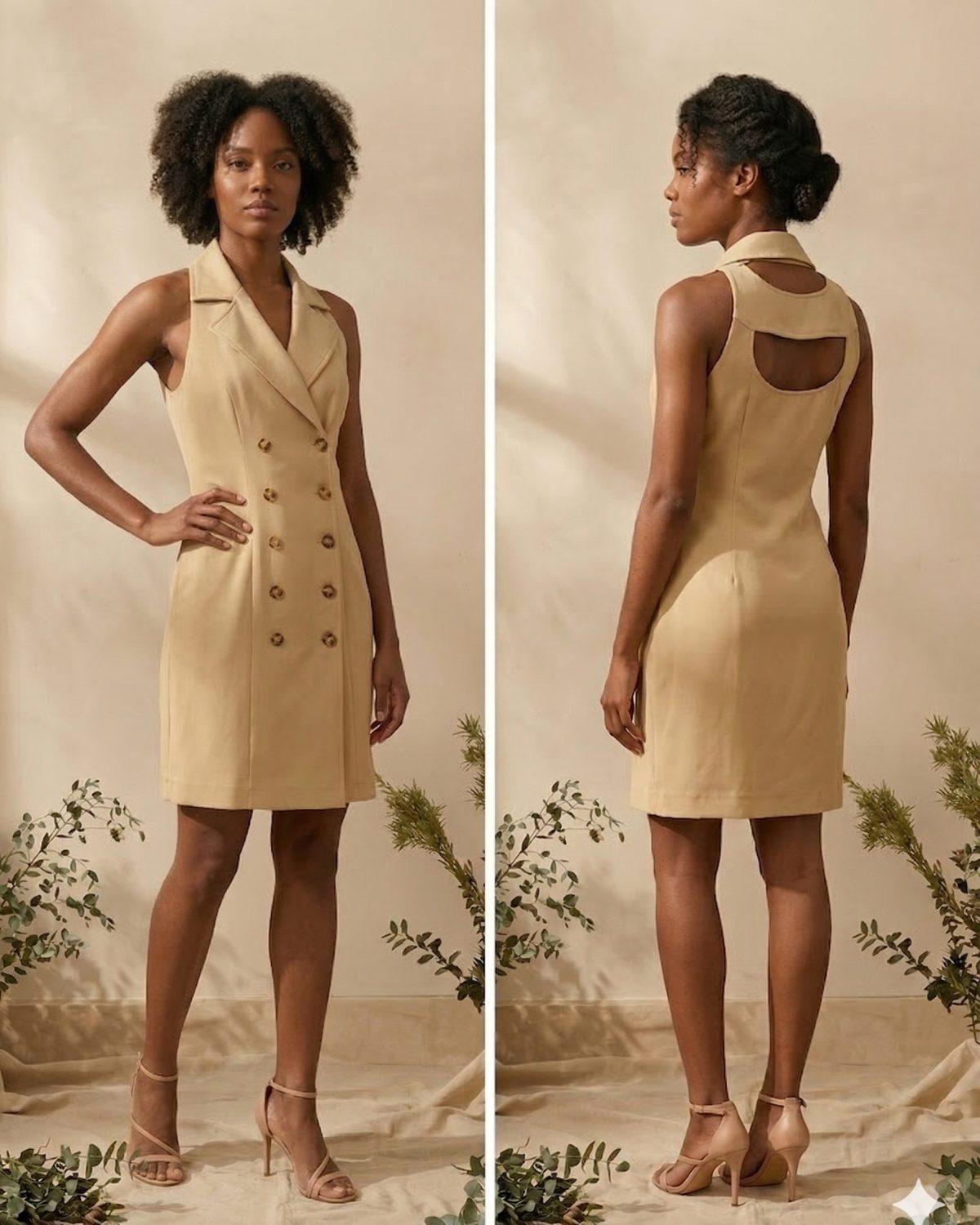 Vestido tipo chaqueta