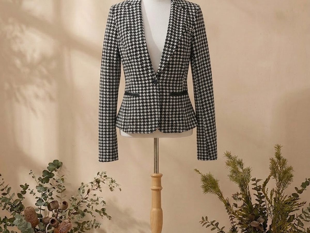 Chaqueta ligera blanco/negro