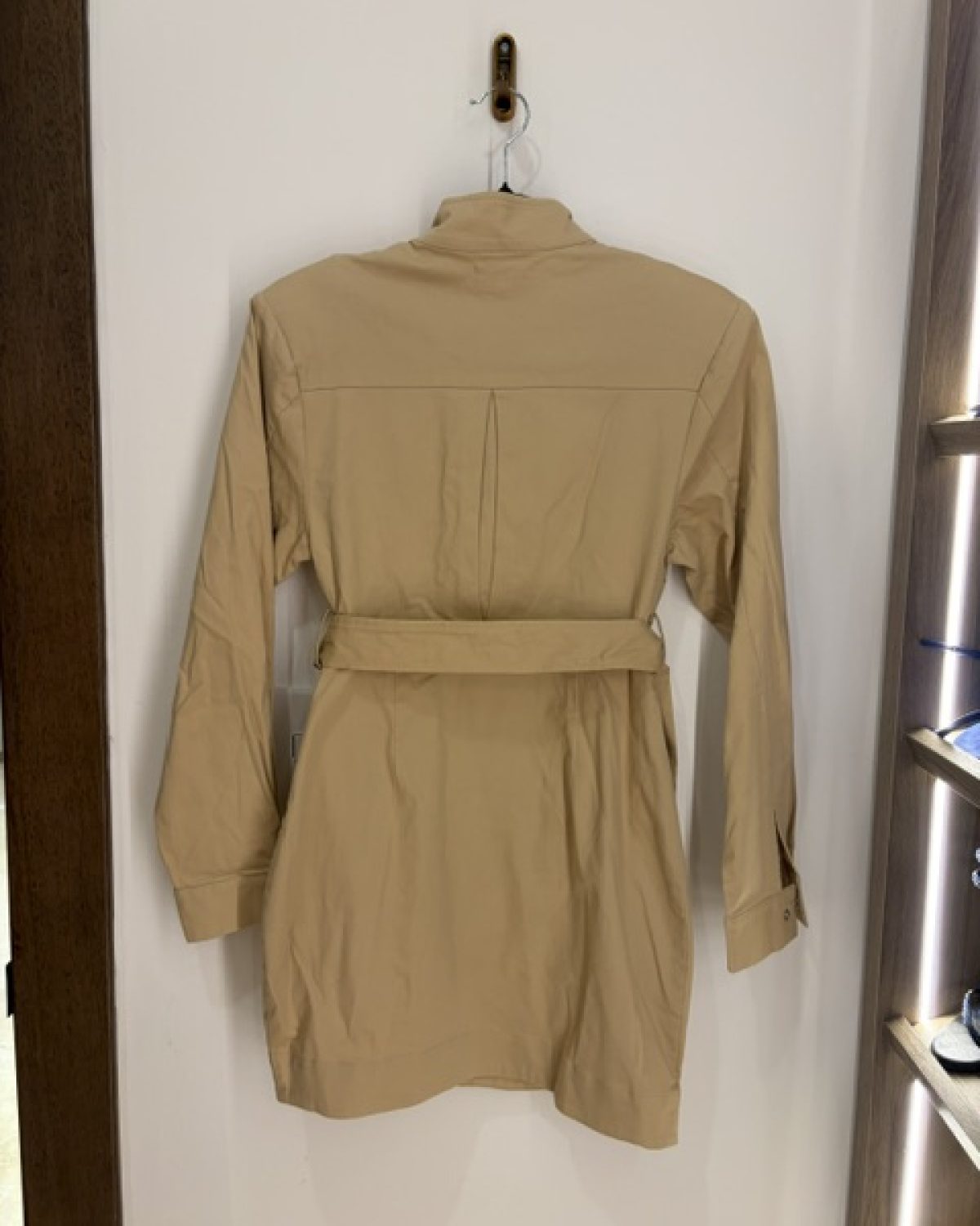 Vestido corto tipo denim