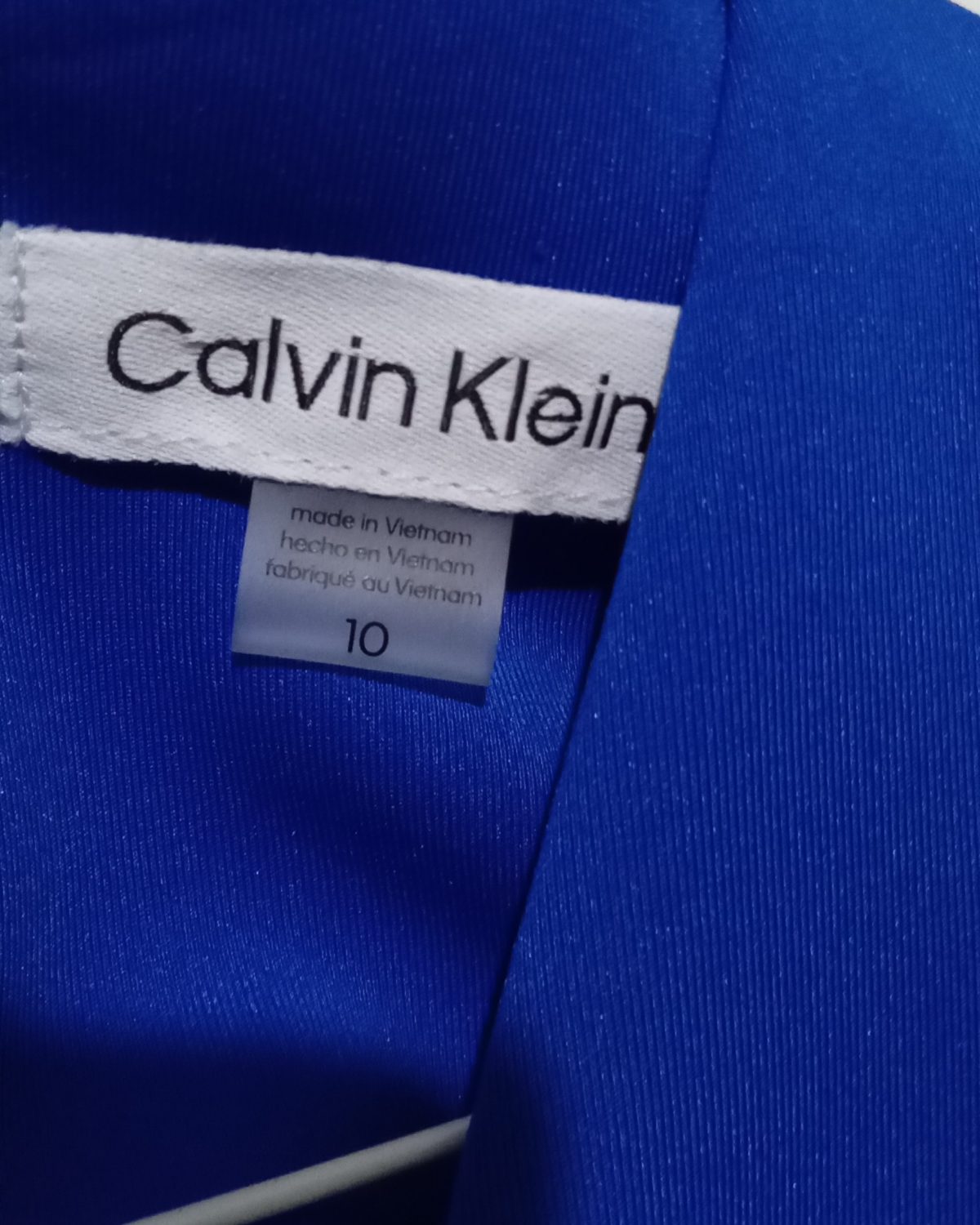 Vestido Calvin Klein Azul y Negro