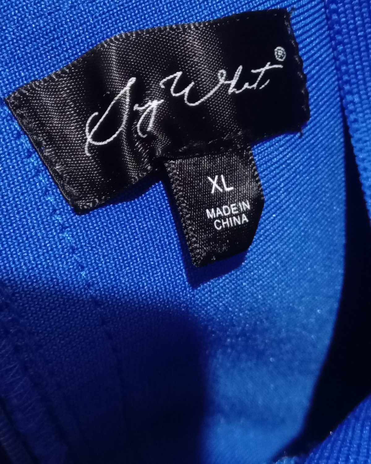 Vestido ajustado en azul