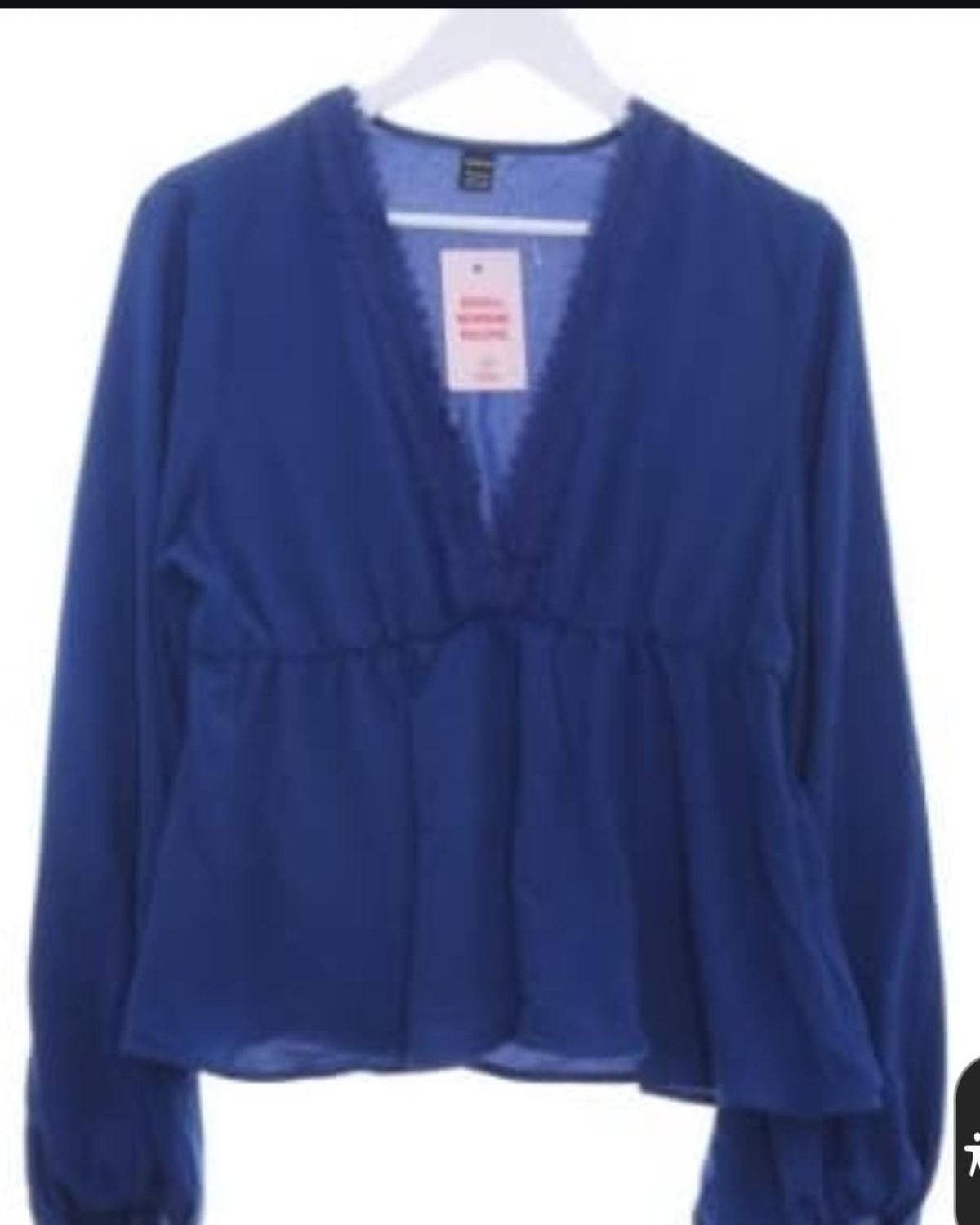 Blusa nueva para mujer en azul con diseño elegante