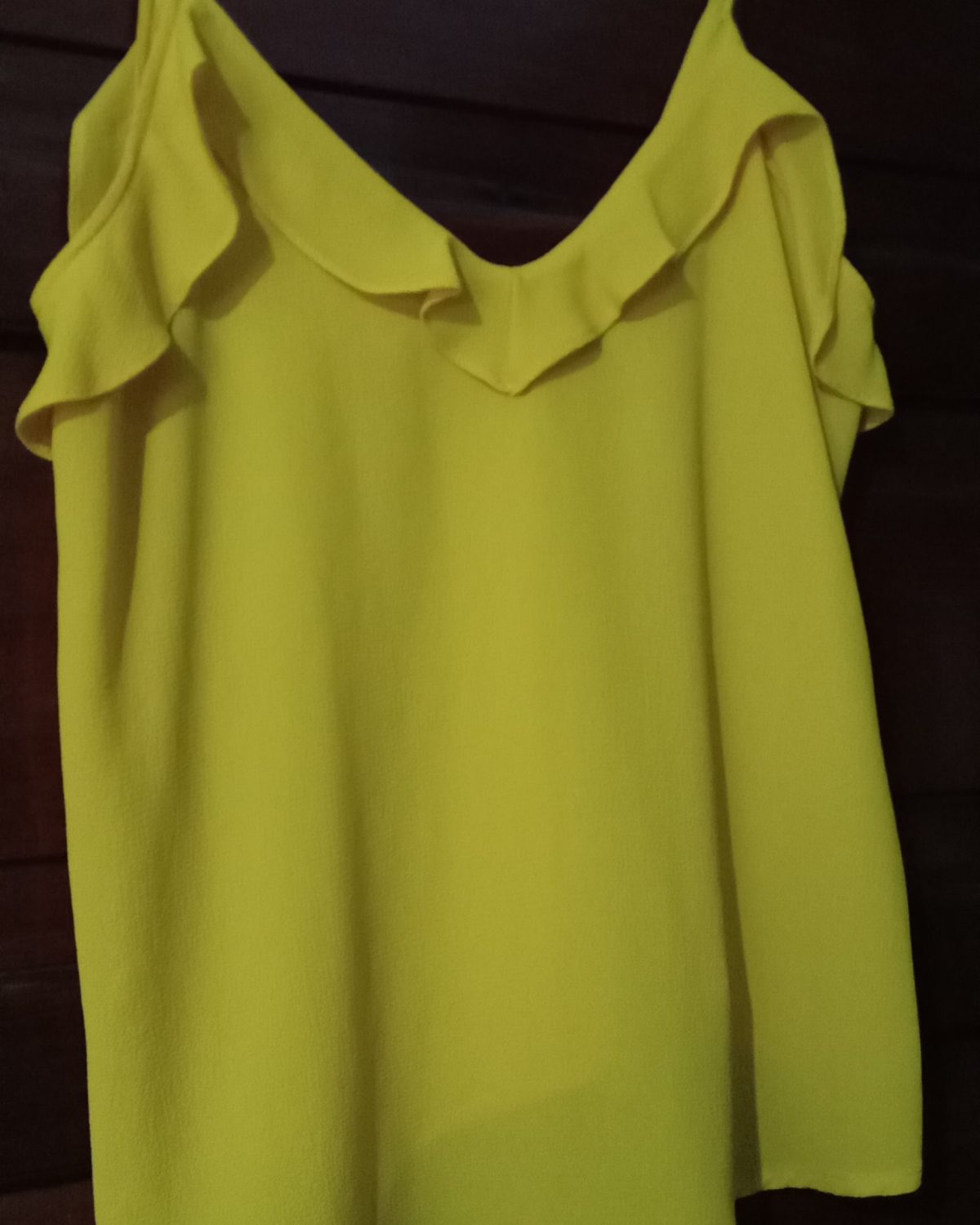 Blusa amarilla de rayón Amarillo en buen estado para mujer