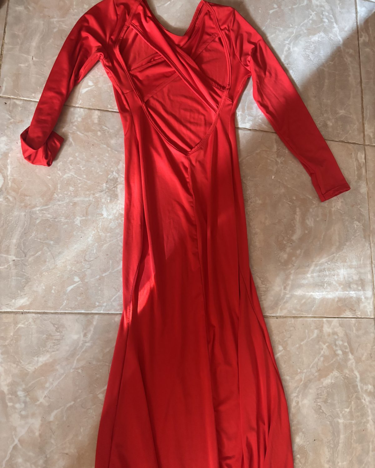 Vestido de mujer rojo en buen estado, talla S