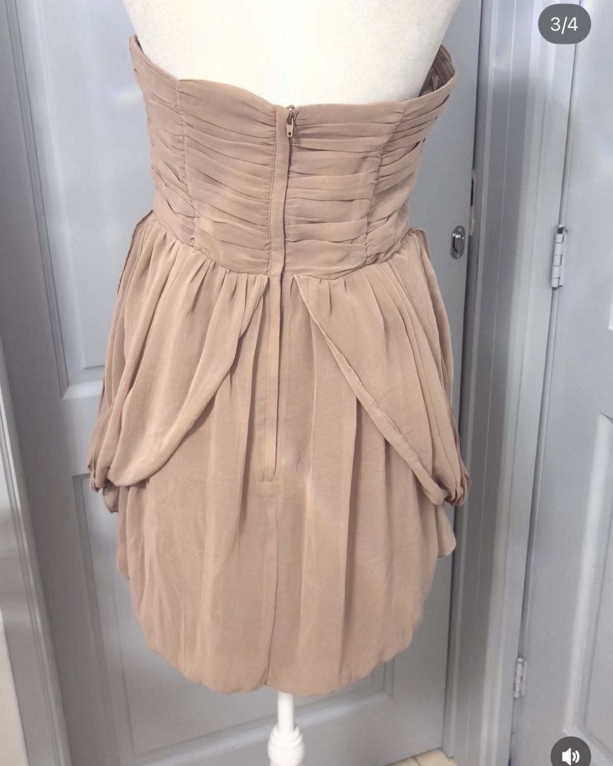 Vestido elegante strapless