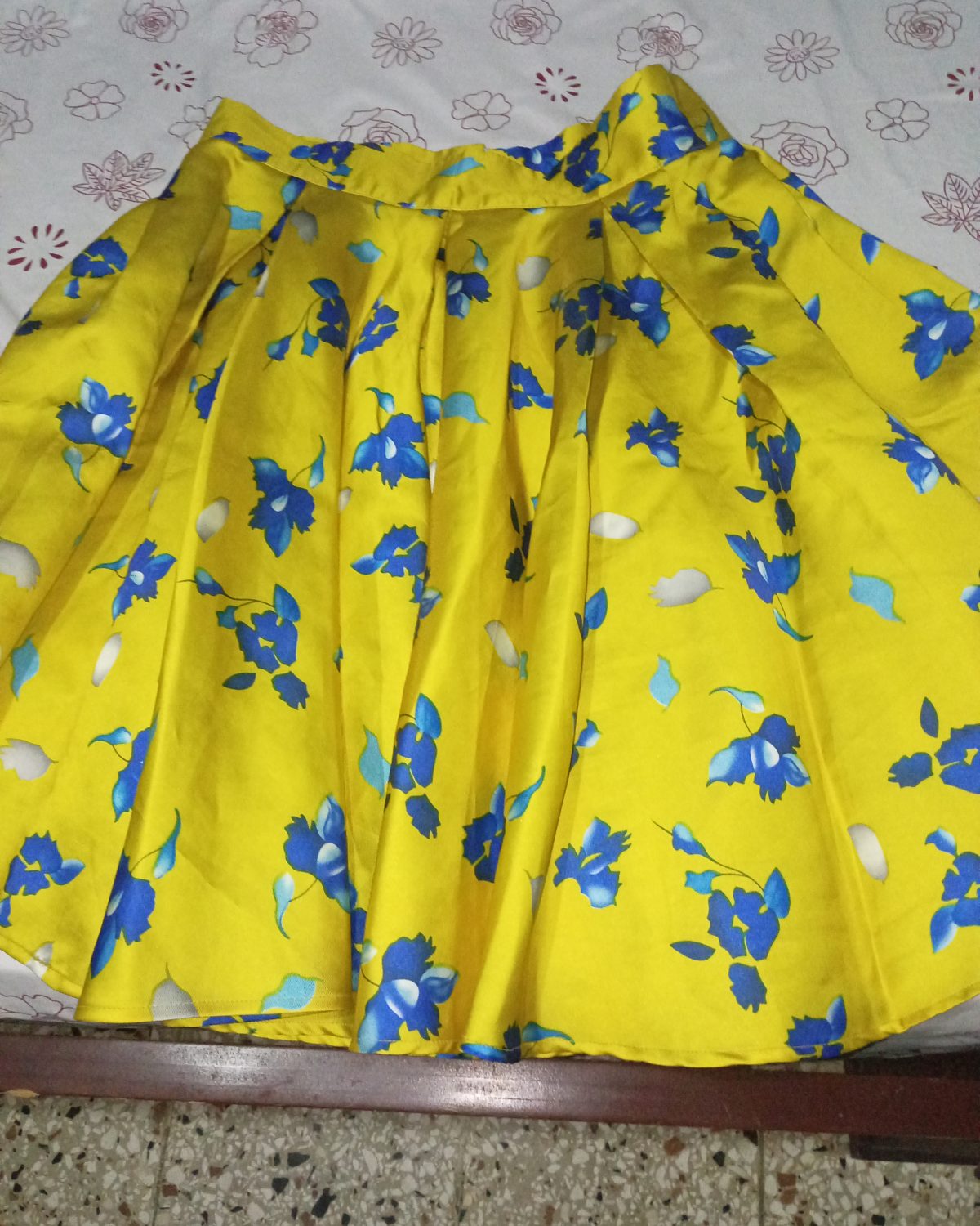 Falda de estampado floral