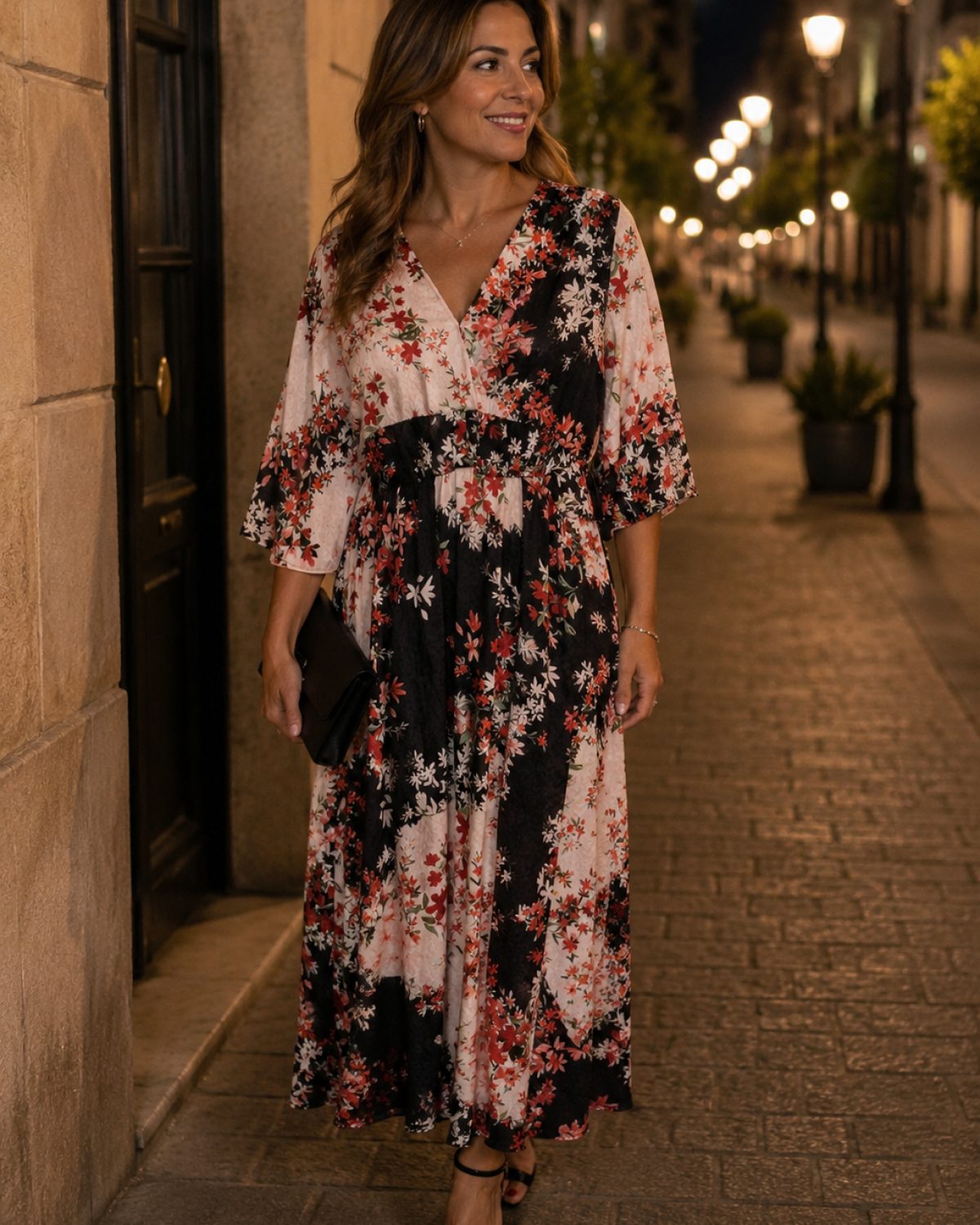 Vestido con flores