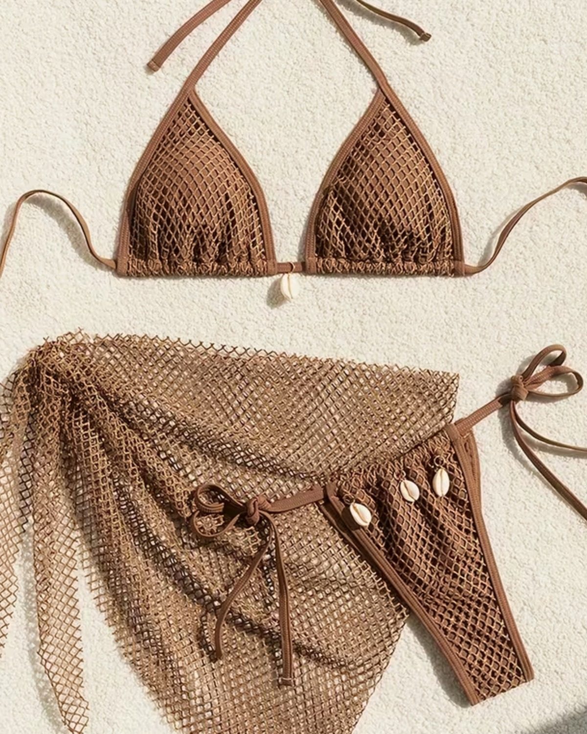 Conjunto de bikini estilo vacacional