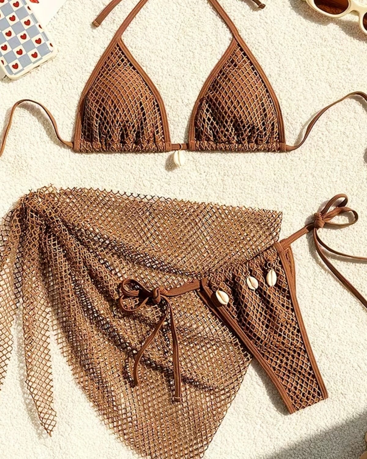 Conjunto de bikini estilo vacacional