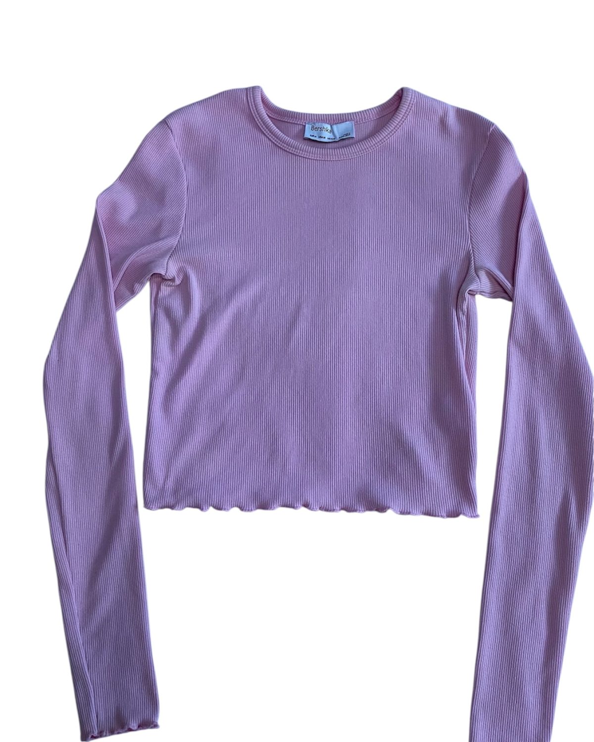Blusa de algodón rosa claro de Bershka para mujer Rosado Claro