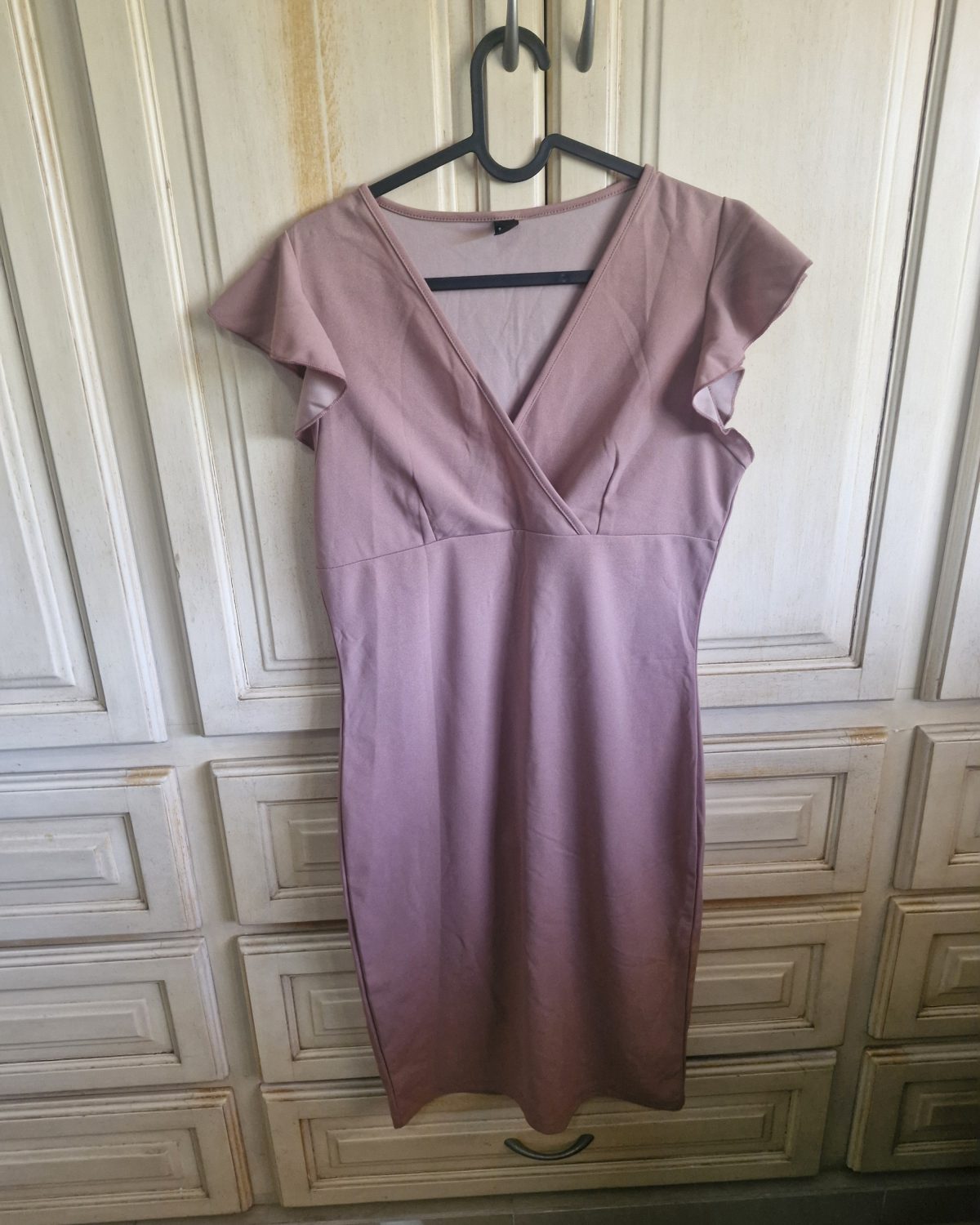 Vestido nuevo de poliéster en rosado claro para mujer