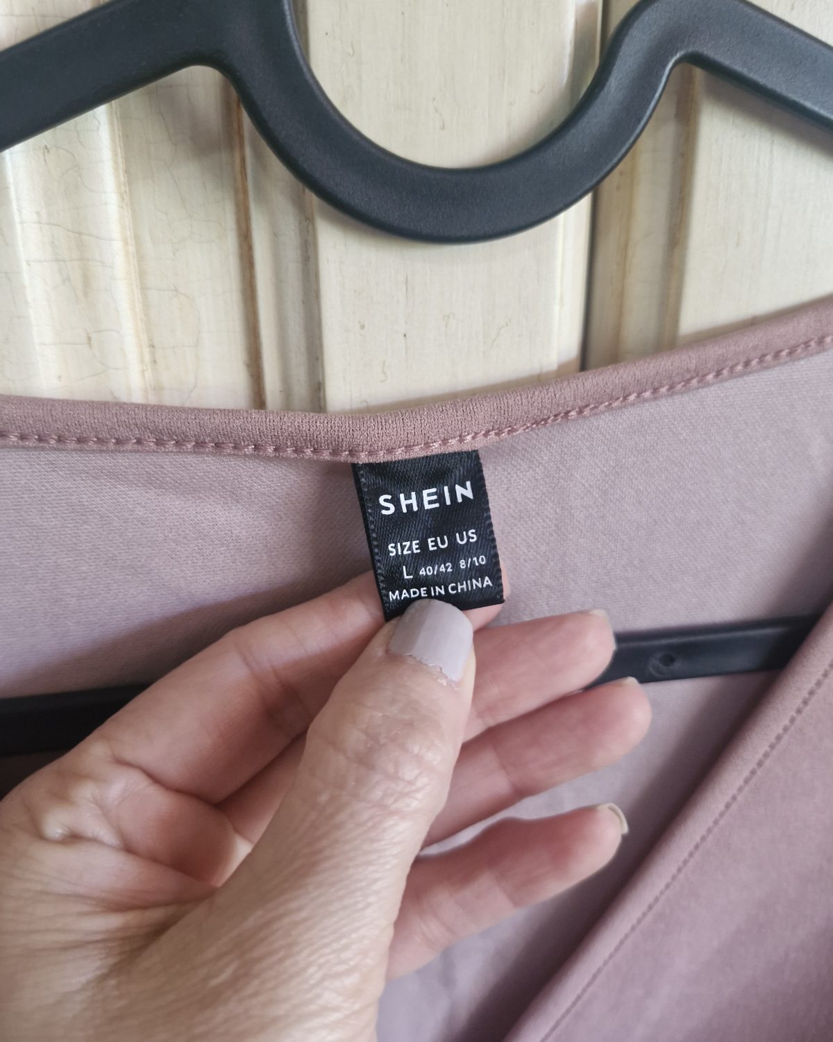 Vestido nuevo de poliéster en rosado claro para mujer