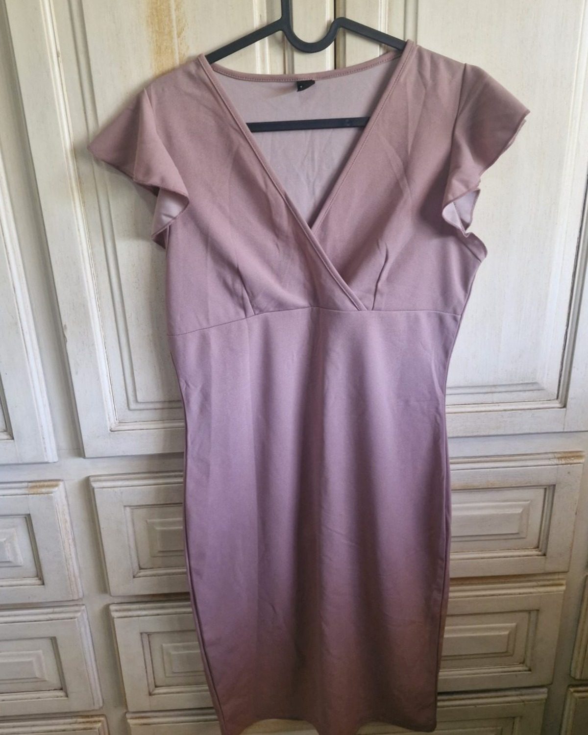 Vestido nuevo de poliéster en rosado claro para mujer
