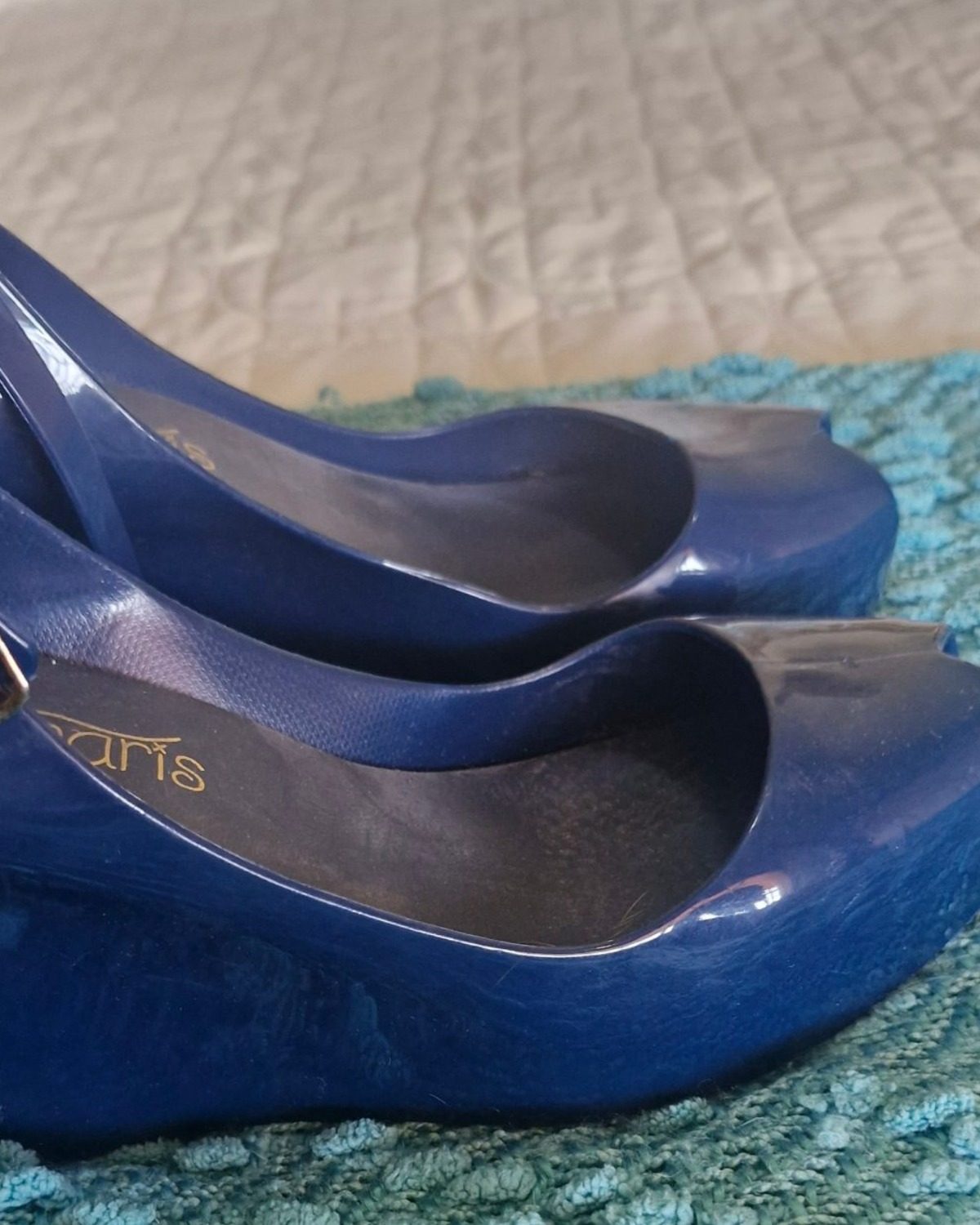 Sandalias de mujer en excelente estado color azul
