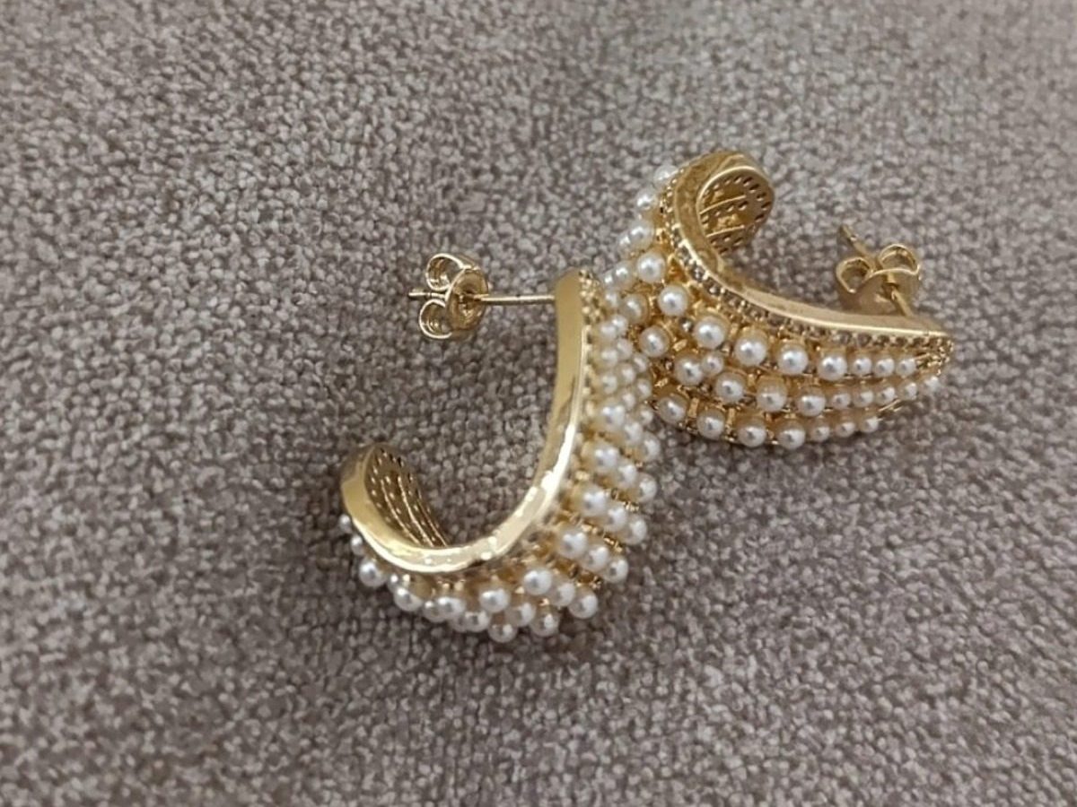 Aretes de Perlas bañados en Rodio