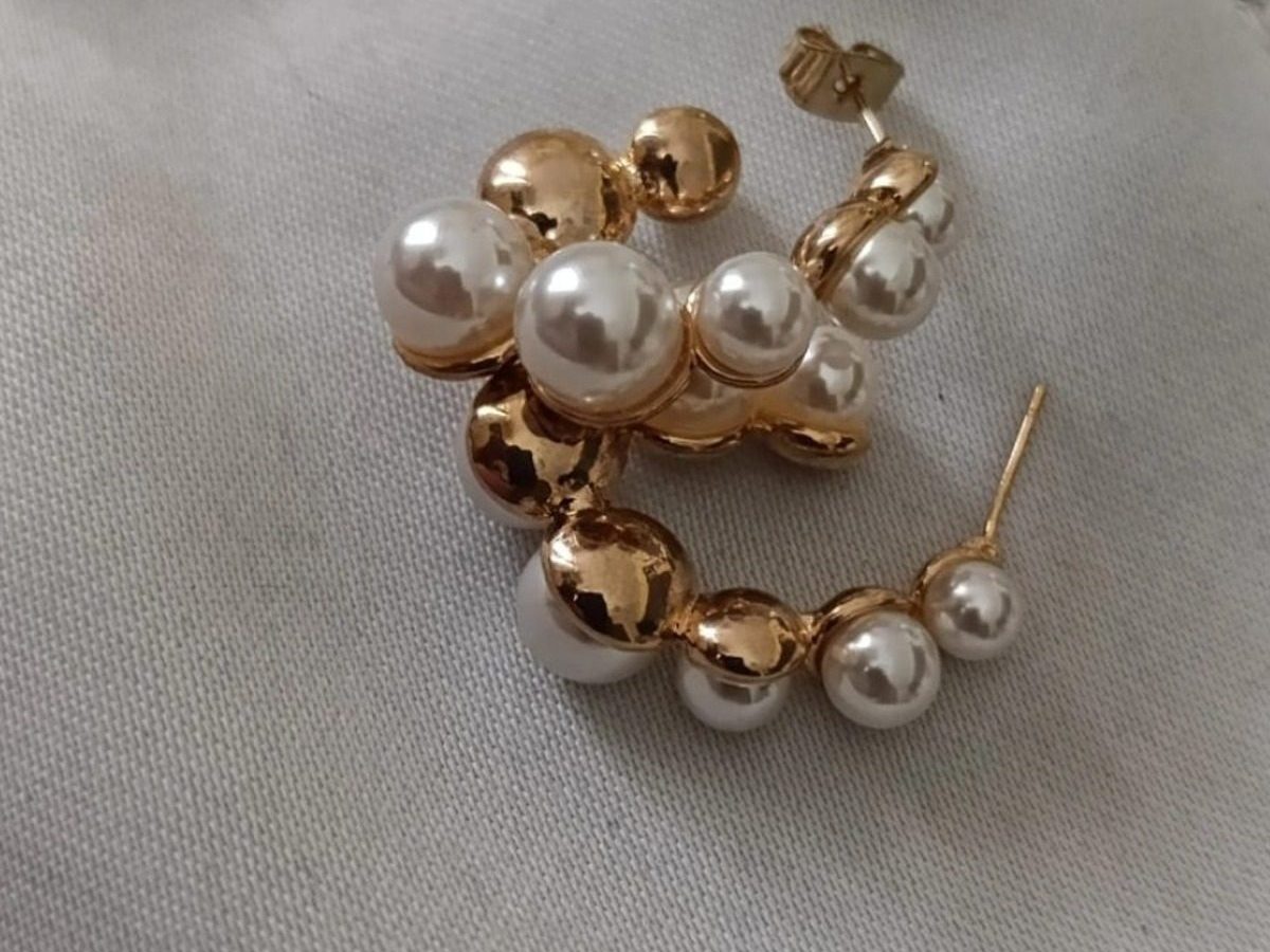 Aretes de Perlas enchapado