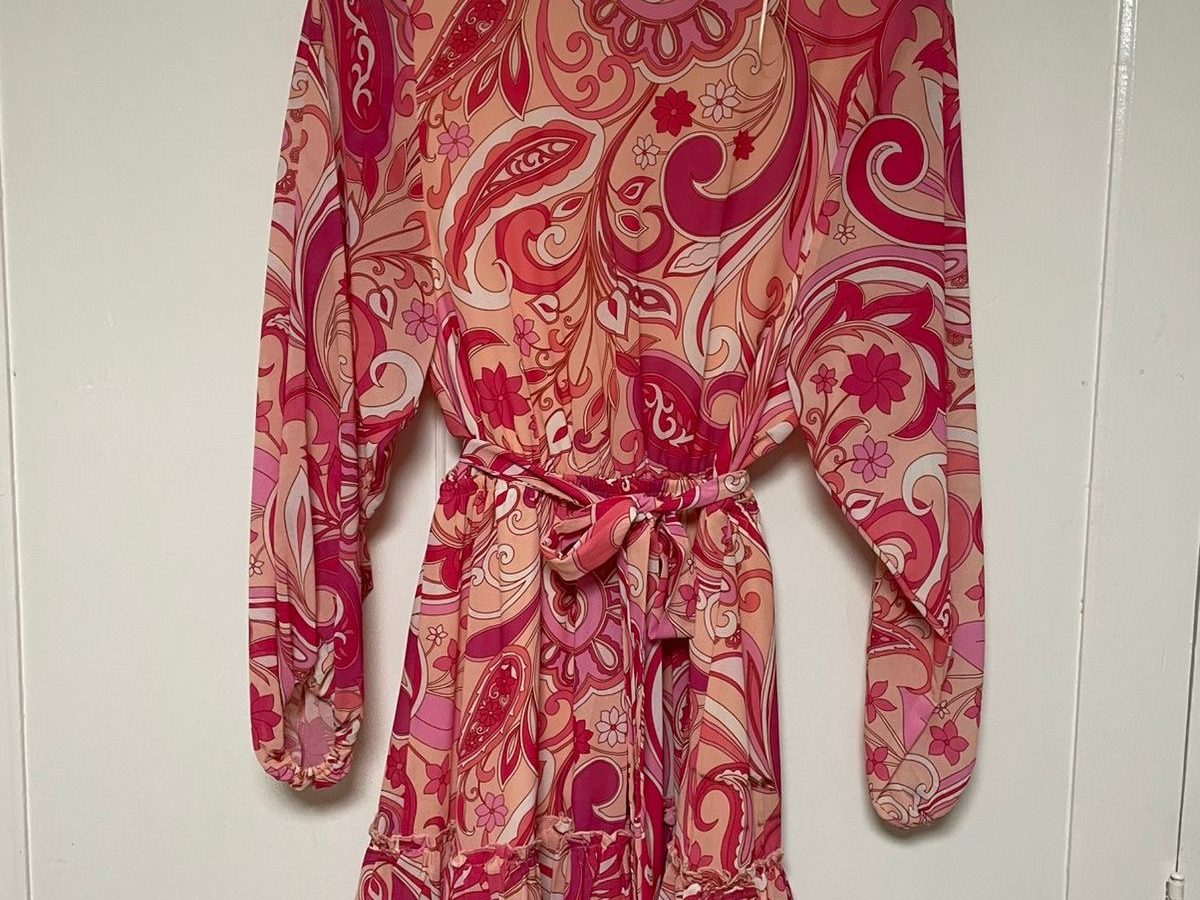 Vestido corto estampado